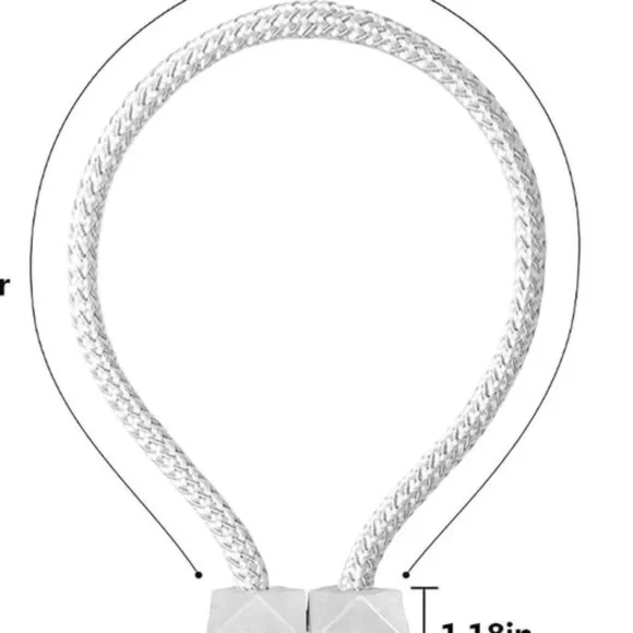 Set of 4 magnetic curtain tiebacks - Pearl Design - Picture 7 of 7